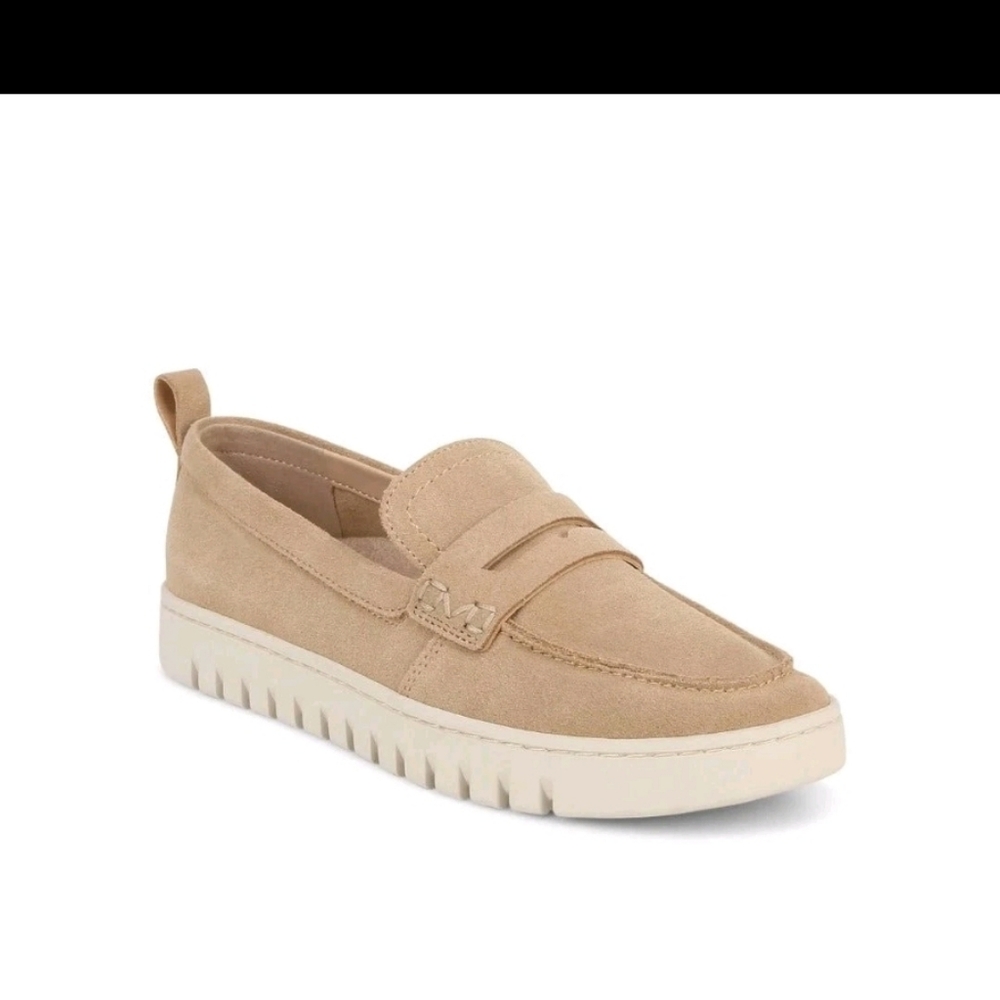 Vionic Women's Uptown Loafer Sand Suede Shoes - Picture 9 of 9